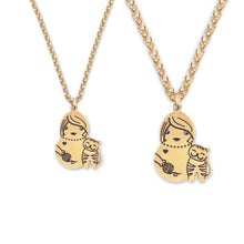 Cargar imagen en la Galería, Collar Little Cuics chapado oro 18k