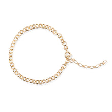 Cargar imagen en la Galería, Pulsera base para charms. Para colgar charms con mosquetón. Chapado oro 18k.