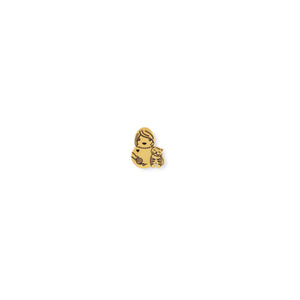 Pendientes Animal Lover Gato, chapado oro 18k