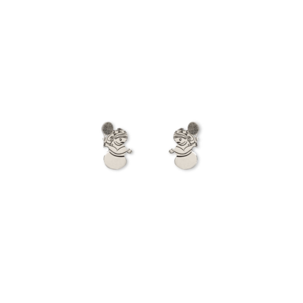 Pendientes Tenis plata